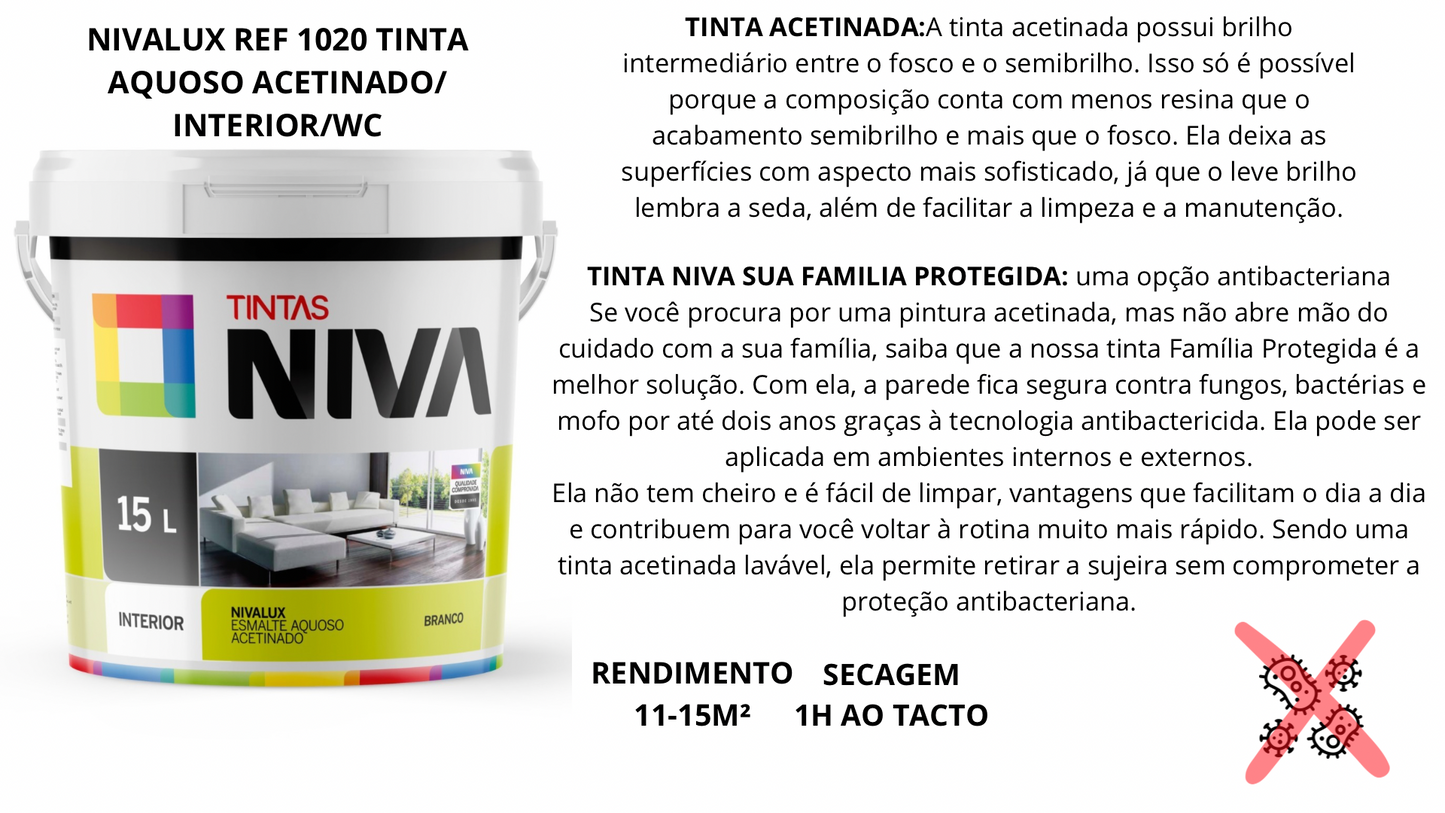 Tinta de Parede NIVA/WC-Cozinha