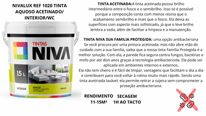 Tinta de Parede NIVA/WC-Cozinha